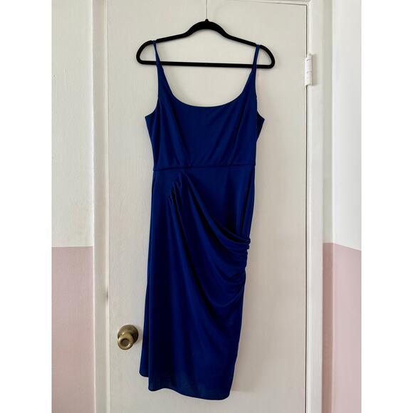 BCBGMaxAzria Cobalt Blue Knee Length Cocktail Dress - Size Medium - Picture 2 of 5